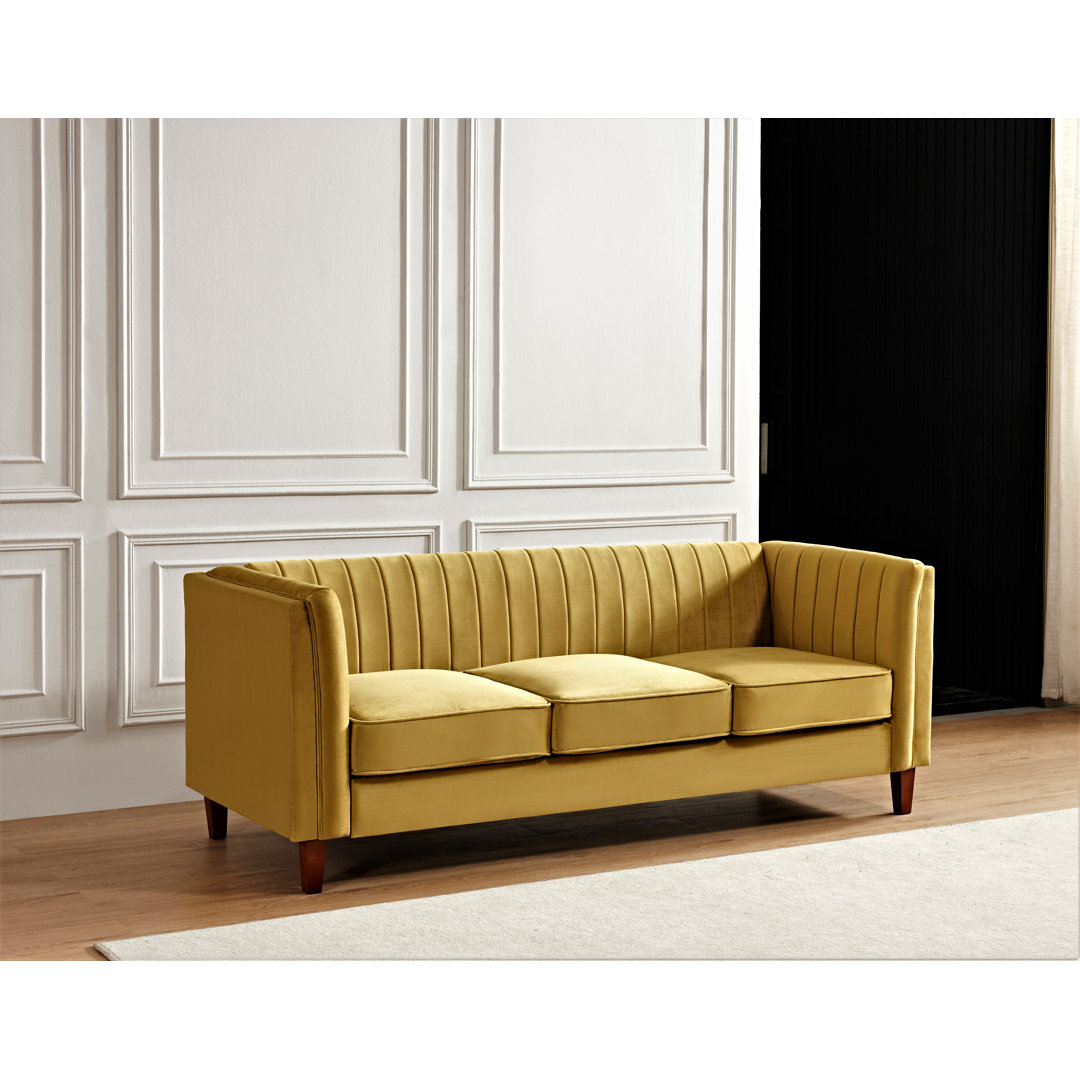83'' Velvet Sofa Everly Quinn
