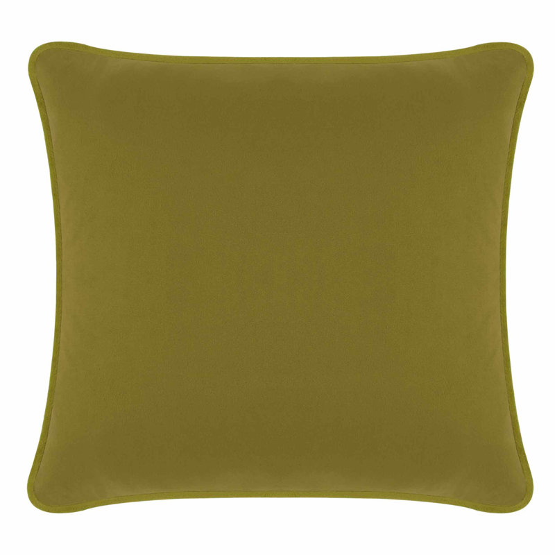 Coussin Sparkles Home Conception de Noël des Fêtes | Insertion de plumes | Lavable à la machine, Carré 20 po, Velours olive