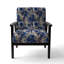 Chaise d'appoint florale Cobalt-6885855