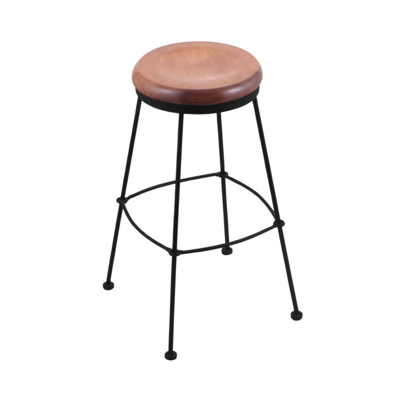 Tabouret de bar et de comptoir stationnaire, Bois - érable moyen, Tabouret de comptoir (siège d'une hauteur de 25 p