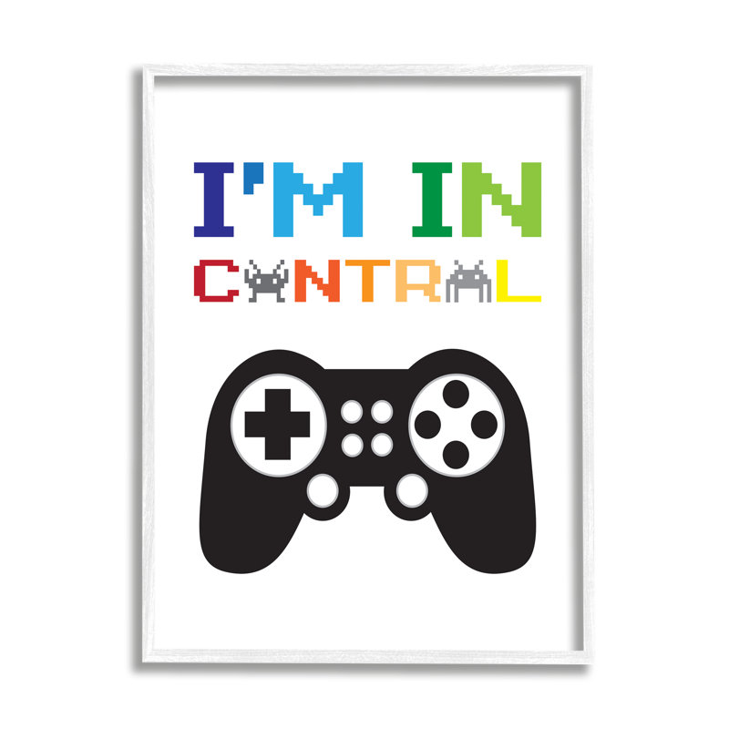 " I'M In Control ", 11" H x 14" W, Coastal White Framed Giclee