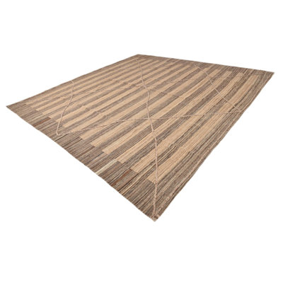 12 Ft Square Pinson Brown Rug