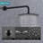 Wall Mounted Round Shower Combo Set With 10" Rain Shower Head And Handheld Shower Head Set With Pressure Balancing Valve-126529082