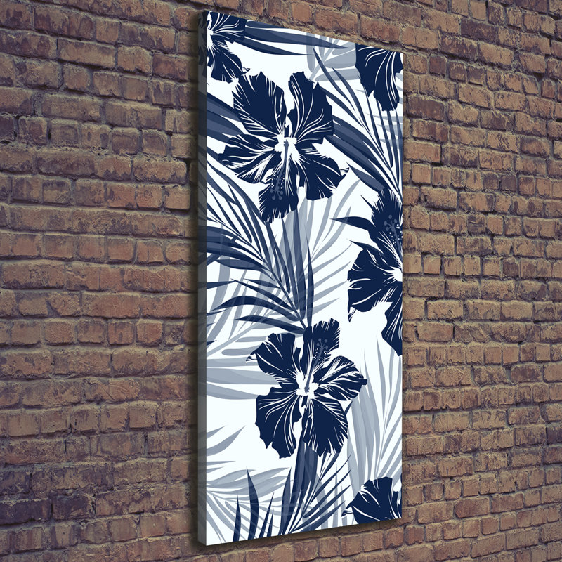 Tropical Flowers - Wrapped Canvas Print