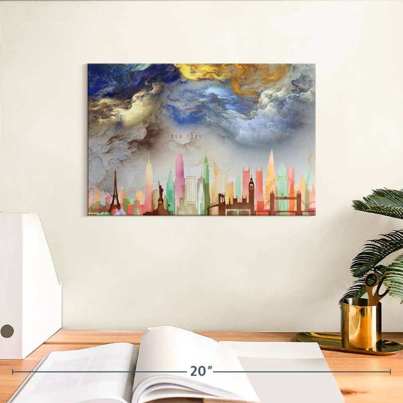 Sireci Dream Cities, 8" H x 12" W