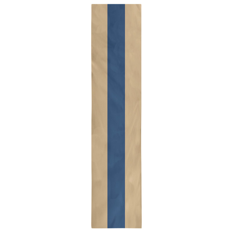 Chemin de table, Minnesota, 72 po x 16 po, Kasota doré/bleu marine/Kasota Minnesota