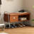 Brown Upholstered Bench