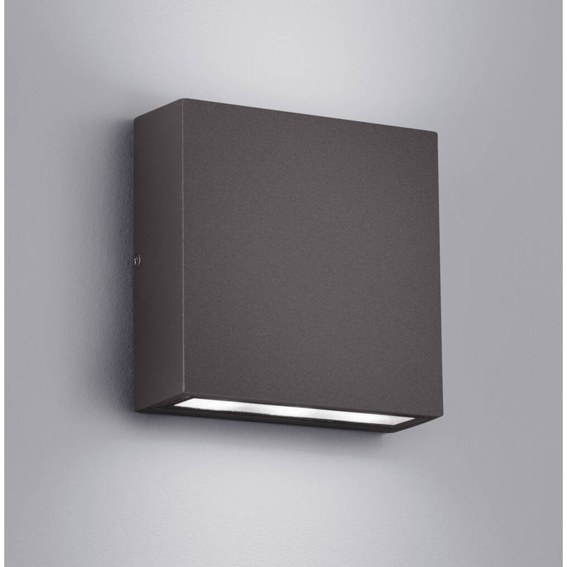 Reisinger Wall Light Outdoor LED Wall Mount Lamp Modern Wall Sconce Lighting Up&Down Lantern, Cool Black