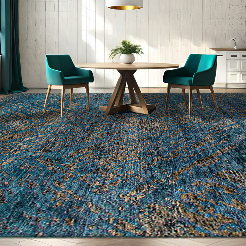 Wool Area Rug, Rectangle 8' x 10'