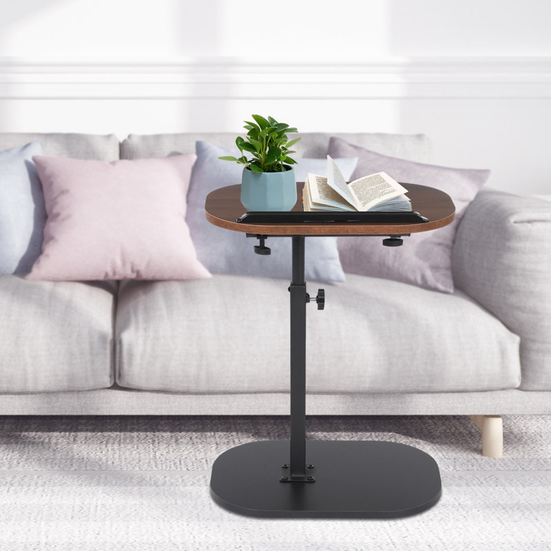 C-Shaped Height Adjustable Side Table