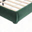 Lit moelleux en velours vert foncé-987149102