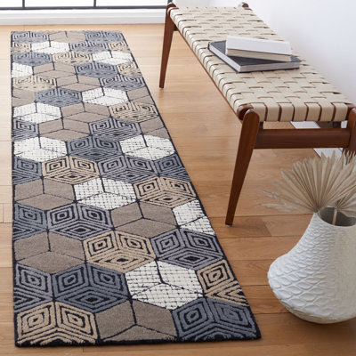 Fifth Avenue Hand Tufted Wool Geometric Rug