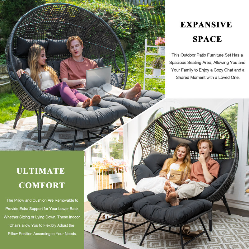 egg chair set of 2