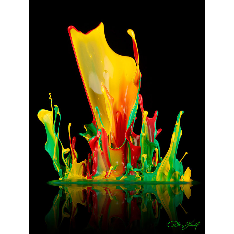 "water lilly" par don farrall, impression sur toile tendue, H 20 po x l 15 po x P 1,5 po