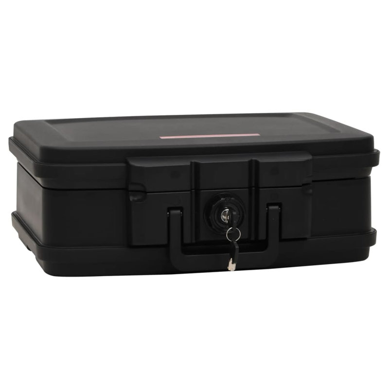Coffre-fort vidaXL - noir, H 6,5 po x l 17,3 po x P 14,6 po