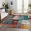 Tapis bleu sarcelle lavable à la machine intérieur / extérieur Xhevrie-202026775