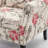 Vintage Floral Upholstered Armchair With Rolled Arms And Wooden Legs(Set of 2)-869645616
