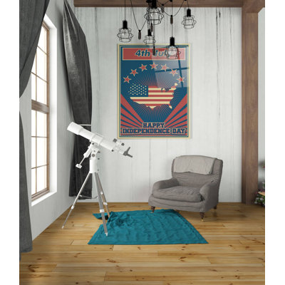 Art mural en verre acrylique «Independence Day USA»