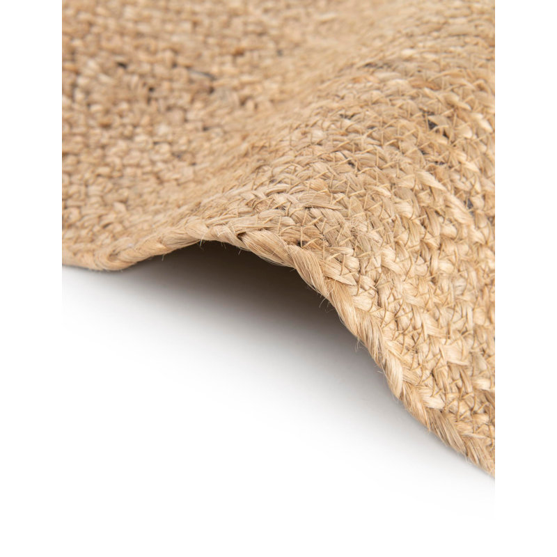 Kids Braided Jute Novelty Abstract Handmade Jute / Sisal Rug, Novelty 5'1" x 5'1"