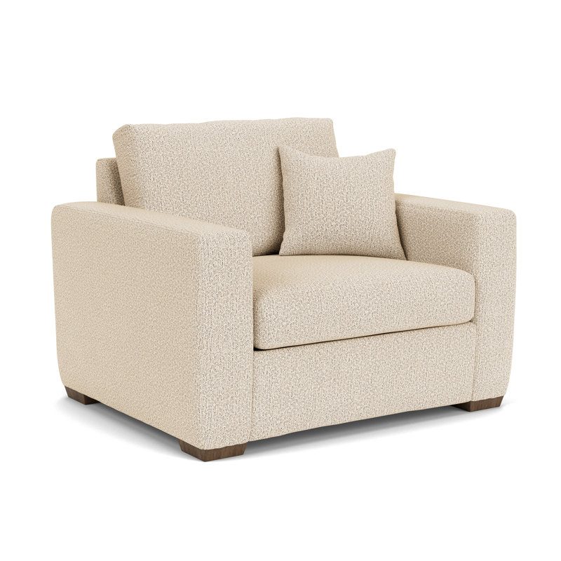 Fauteuil et demi de 51 po de largeur, Polypropylène / oléfine beige clair