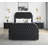 2- Drawers Storage Faux Marble Top Nightstand-98944483