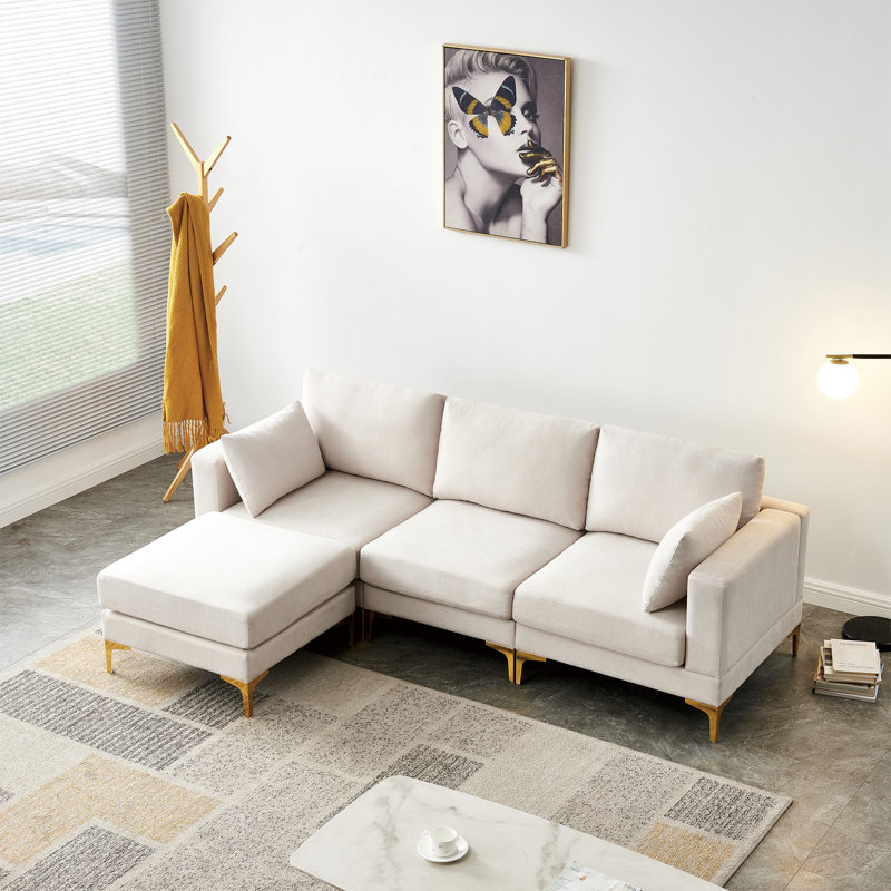 Canapé ADF, Polyester blanc