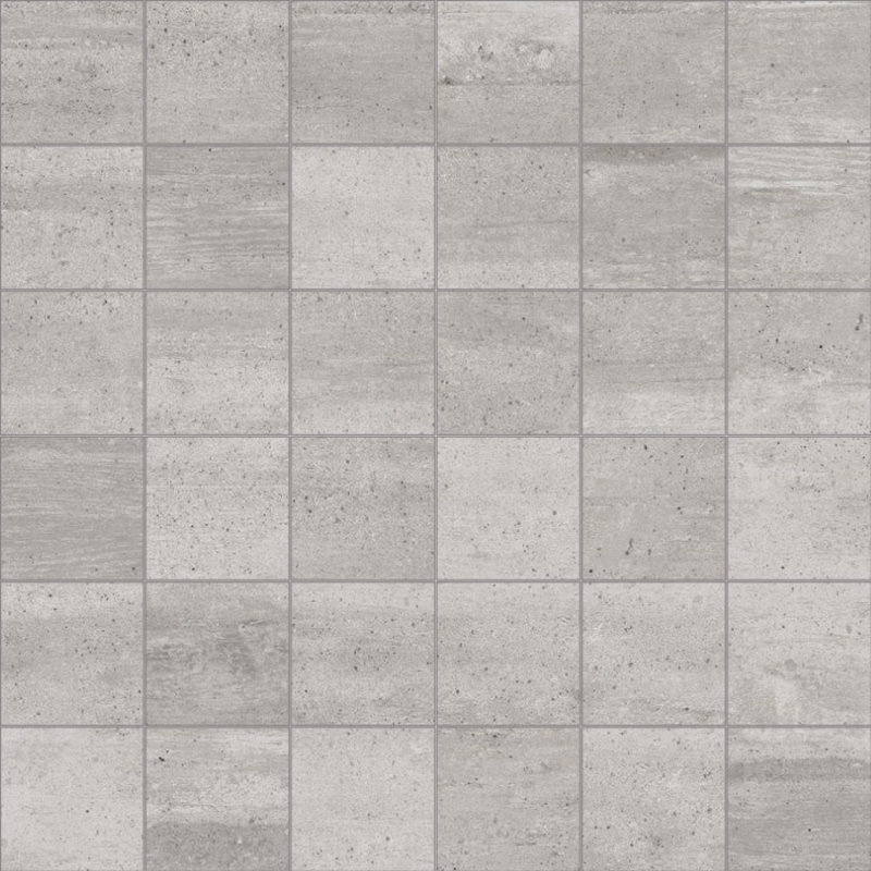 Carreau de mur et de plancher en porcelaine 2 po x 2 po, Gris clair