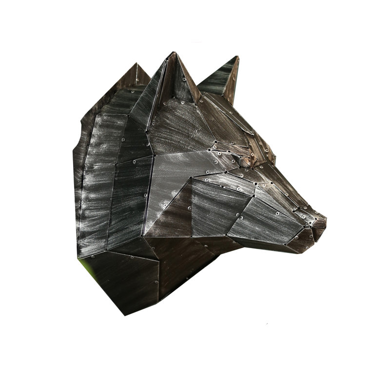 Animals Wall Decor, Black/Silver