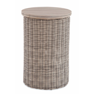 Paradise Bay Round Metal Outdoor Side Table , 16'' in. W 16'' in. D