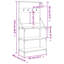 Aaira 84cm Metal Baker's Rack-532722988