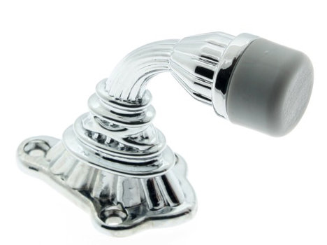 Solid Floor Mount Stop, Polished Chrome