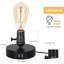 Lampe de bureau USB en métal Barwon