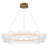 Modern Gold LED Bubble Crystal Chandelier, Round Glass Globe Pendant Lighting Fixture with Integrated LED, Dimmable Adjustable Height Ceiling Light for Living Room Dining Room Foyer-952987935