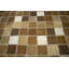 Tapis beige en cuir Miaya