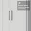 Armoire garde-robe avec garde-robe et garde-robe avec 4 portes et 10 tablettes utilitaires de 47 po Latitude Run®-1141241417