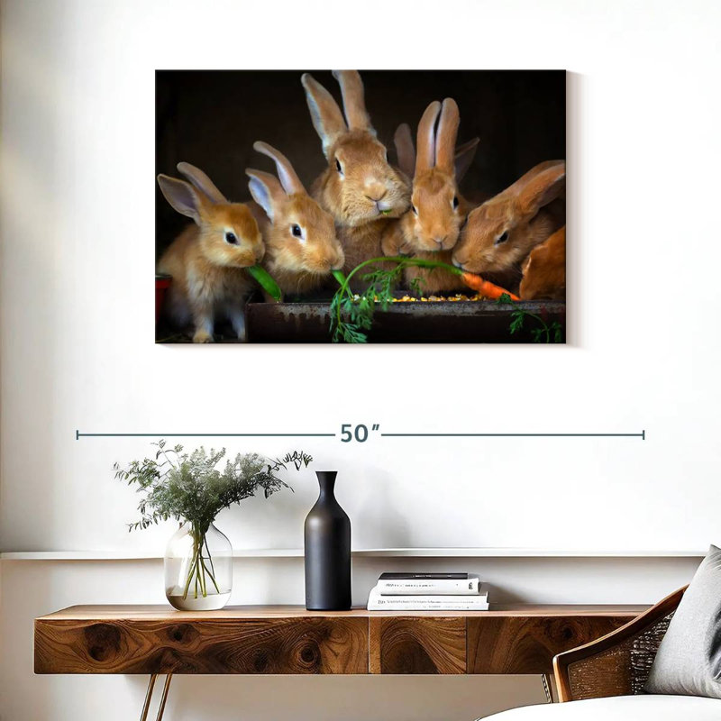 Brampt Bunny Dinner, 24" H x 36" W