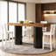 Table basse Woodgrain Design, table de pub, table de voeux