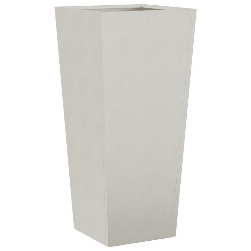 Asua Metal Planter Box, 75cm H x 35cm W x 35cm D, Stainless Steel