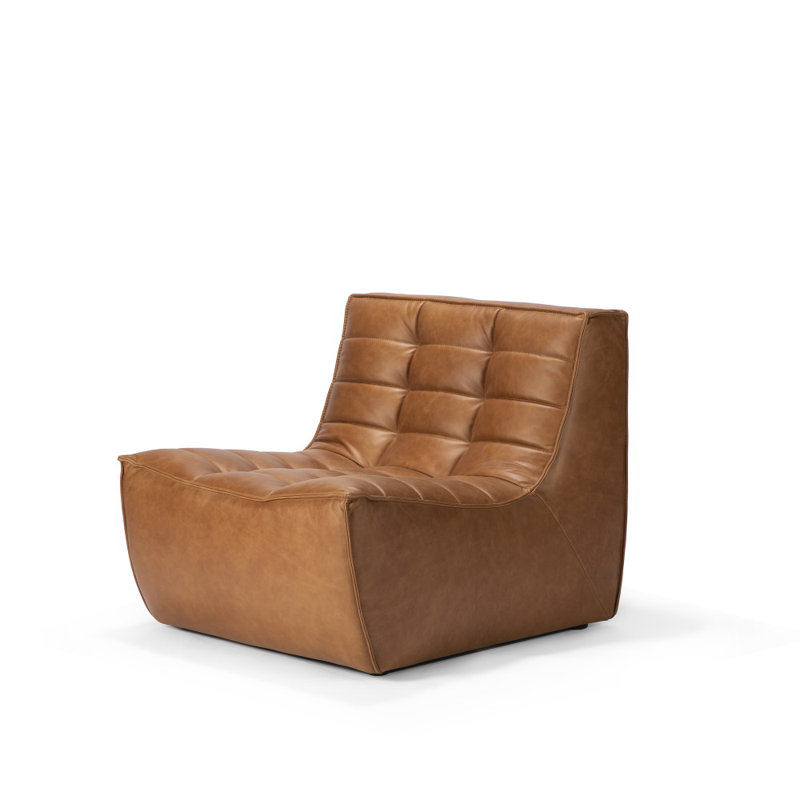 Armless Chair, Light Brown