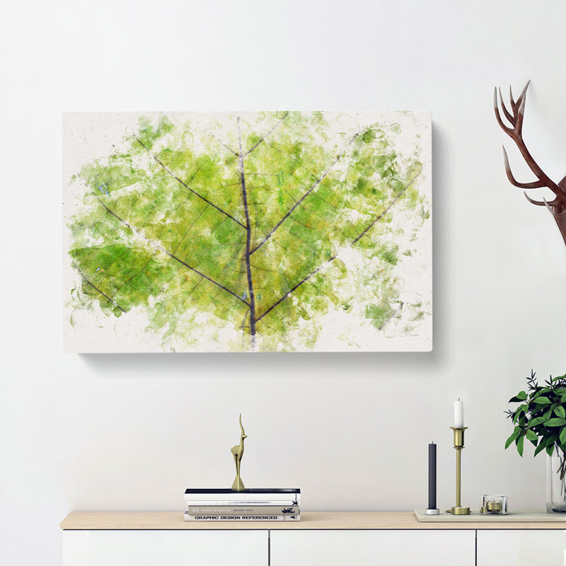 Lines of the Leaf - Wrapped Canvas, 40cm H x 60cm W x 3cm D