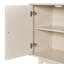 Buffet moderne à 4 portes avec portes à motif convexe et 2 poignées pour le salon, la salle à manger, la cuisine-677580592