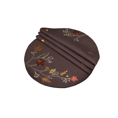 Dresden Polyester Embroidered Round Placemat