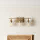 Breena 3 Light Transparent Dimmable Vanity Light
