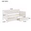Lit de jour simple en bois de pin avec deux tiroirs de rangement-686371066