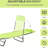 Pool Chair, Foldable Outdoor Lounge With Reclining And , For Patio, Yard Poolside Adjustable Back Breathable Mesh, Beach,