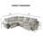 Devine Power Reclining 4-piece Sectional Sofa With Storage & Wireless Charging & Usb Port-1385155400