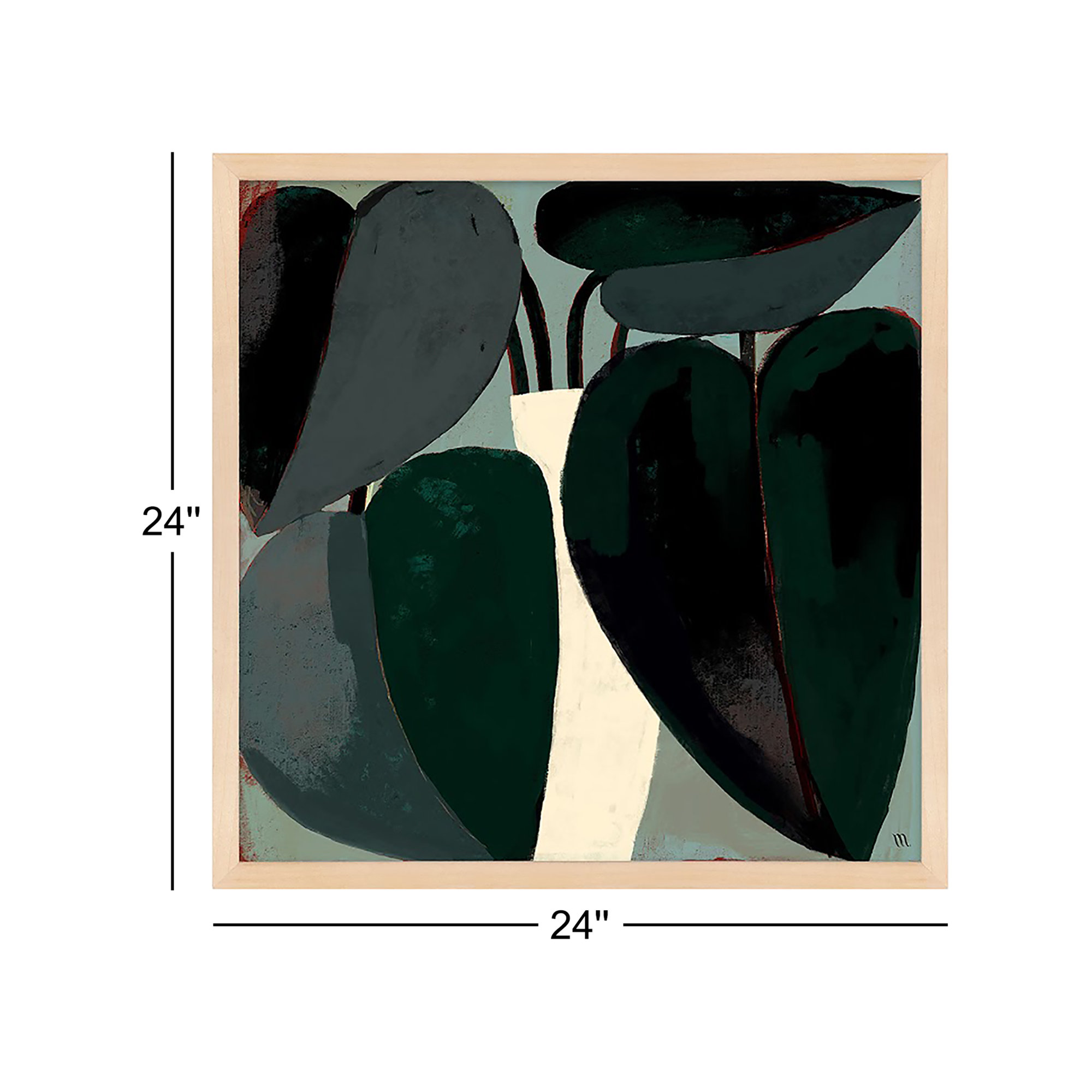 Plant Set Of 2 by Studiom, Brown, 24" H x 24" W