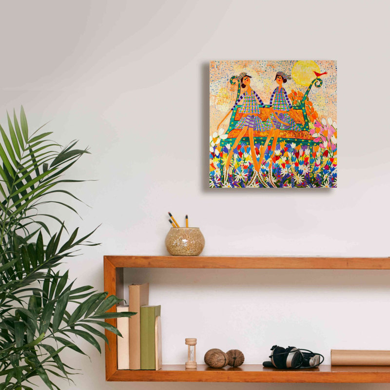 «The Cardinal» par Caroline Benchétrit, impression sur toile giclée sur toile, H 12 po x l 12 po x P 0,75 po