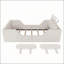 Lit plateforme tapissier simple avec coussin en lapin, lit pour enfants avec rails latéraux amovibles, tissu doux pour plus de sécurité et de confort-481770419
