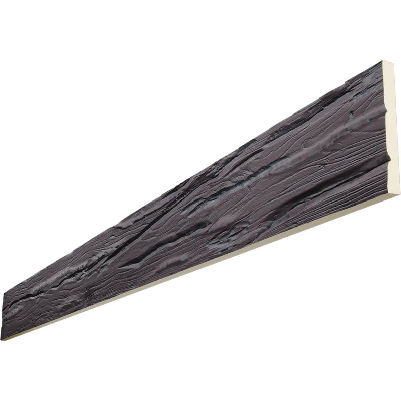Planche en faux bois Riverwood Endurathane, H 8 po x l 120 po x P 1 po, Sangria